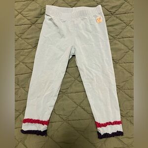 Wild flower cotton pants light blue 18 mo